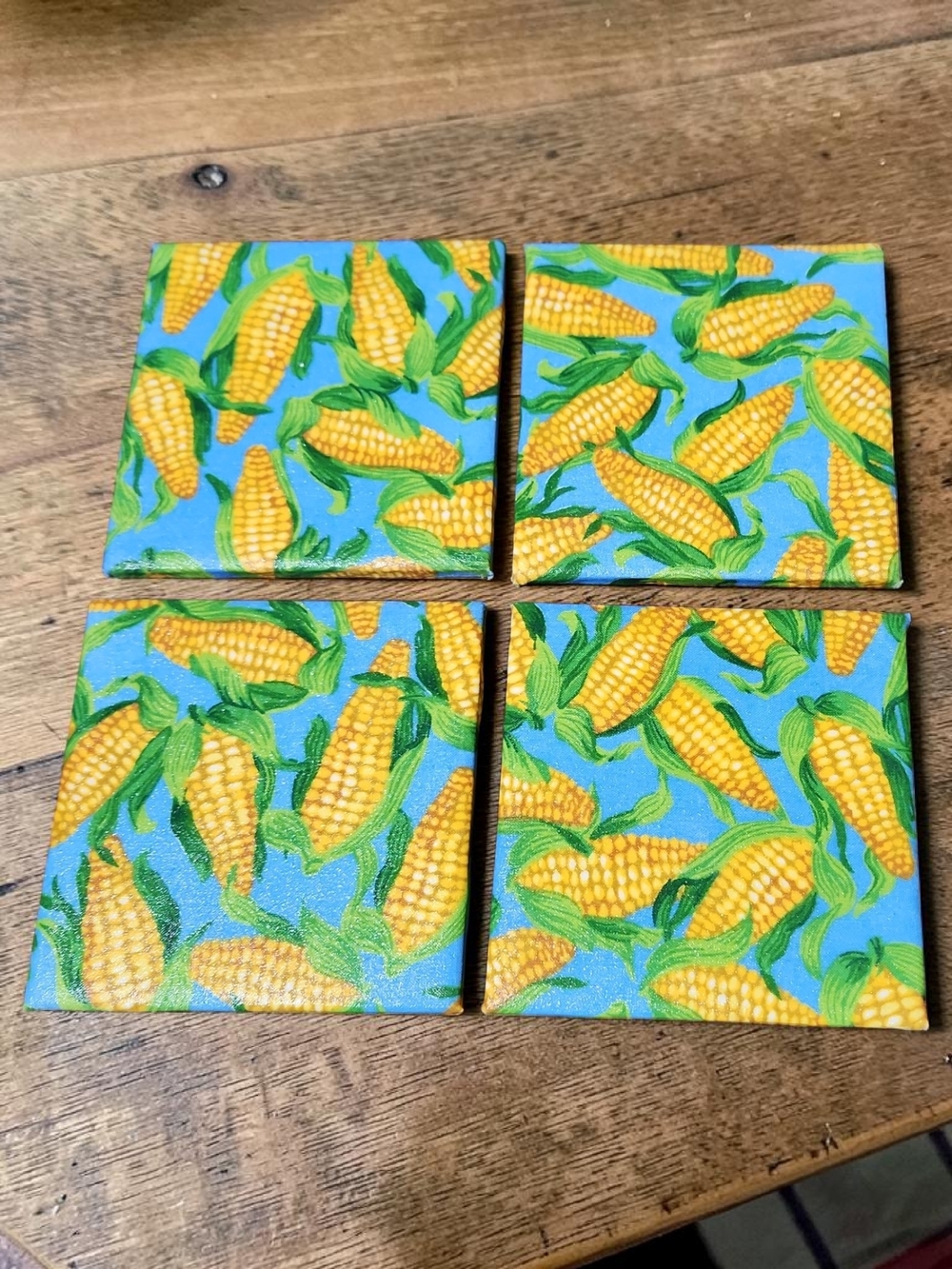 Corn Coaster Set - Picture 2 of 2
